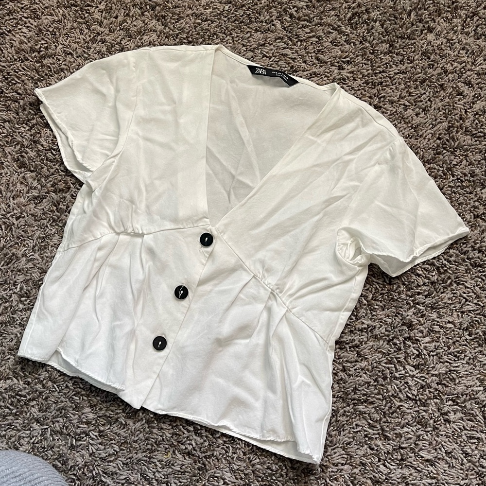 Zara Button Top